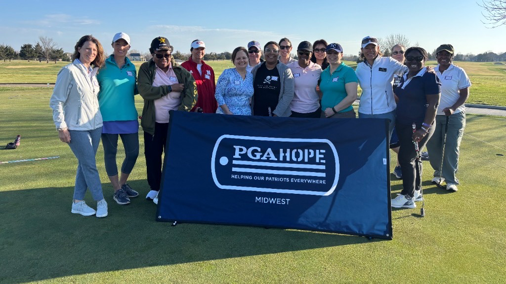 Graduates celebrating completion of PGA HOPE