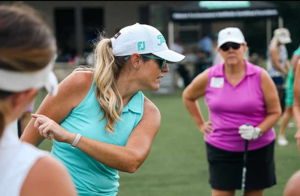 PGA Professional providing instruction on the golf course